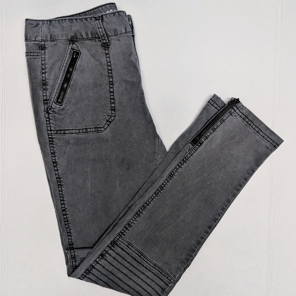 Mossimo supply Moto slim skinny gray jeans size 5